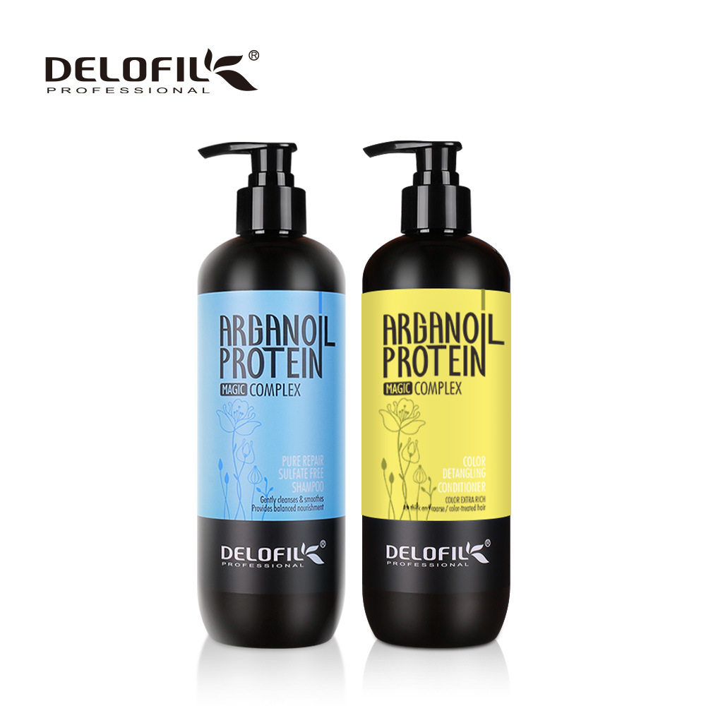 Delofil Shampoo Conditioner Silk Moisturizing Hair Softness Repair Nourishing Wash suit Cross-border Wholesale
