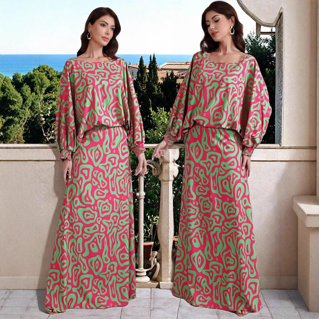Plus Size Floral Dress Set Elegant Design Comfortable Fabric Versatile Style Perfect for Casual or Formal Occasions