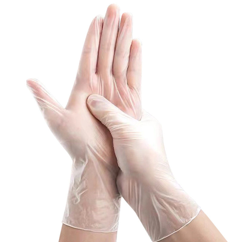 Disposable pvc gloves thickened food grade kitchen dishwashing special household baking dough kneading oil-proof nitrile gloves