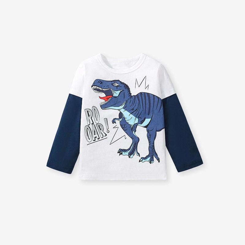 Boys' Autumn Cartoon Set from Source Factory, Cotton Two-Piece Outfit