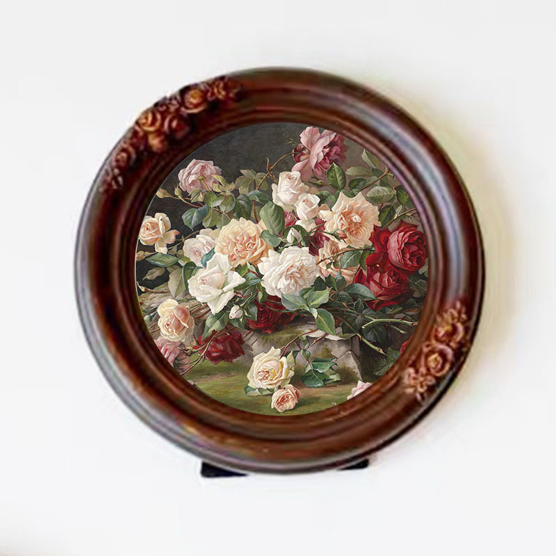 American style retro model room hallway background wall hanging frame resin photo frame combination Photo Wall