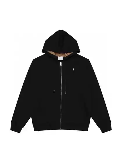 Specially Designed for Foreign Trade Cross-Border European and American Markets, Embroidered Logo, High-Quality British Style Hooded Sweatshirt, Autumn and Winter Women's Jacket, European Size