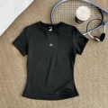 Black short-sleeved t-shirt