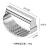 Garlic Press and Peeler, Stainless Steel, No Ring-Shaped Arc, Garlic Crusher, Garlic Masher, Kitchen Household Garlic Crusher, Garlic Paste Maker
