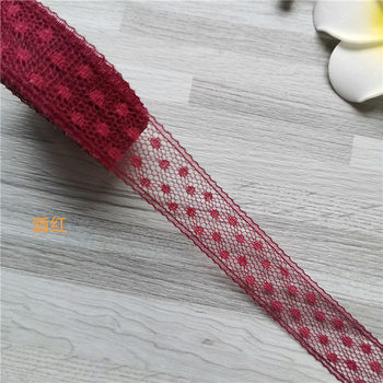 1.5cm Lace Edge Colorful Lace Lace Ribbon Clothing Accessories Accessories Polka Dot Lace Wholesale