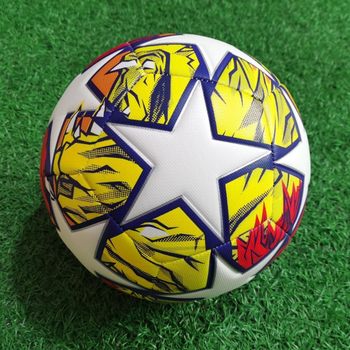 Factory Spot Wholesale] Champions League Football Machine-Sewn Primary and Secondary School Students Adult Competition Training No. 5 World Cup Football