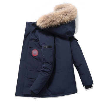 Men's down Jacket Wholesale 2025 Winter New Style Cold-Proof and Warm Men's Jacket Youth Couple Style Trendy Parka