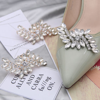 Cross-border Work Shoes Shoe Buckle Decoration Removable Shoe Flower All-match High Heels Accessories Wedding Shoes Metal Buckle Shoe Clip