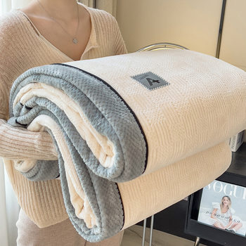 Cross-Border Foreign Trade Knitted Blanket High Weight Office Nap Blanket Thickened Warm Sofa Cover Blanket Air Conditioning Blanket