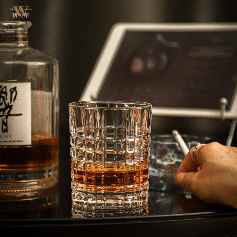 High-End Whiskey Glass Set Bar Ktv Classical Spirits Wine Glass Home Glass Beer Cup