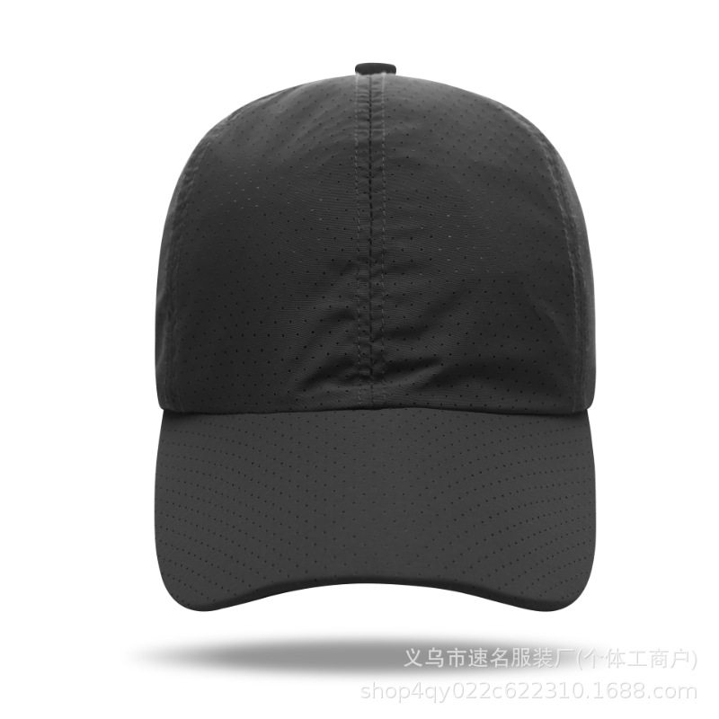 轻薄速干运动鸭舌透气遮阳帽子户外工作活动帽定制绣印标印logo