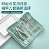 Cross-border zipper nail clippers 35-piece set stainless steel nail clippers full set nail beauty tools suit nail clippers