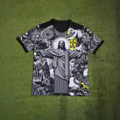Cross-Border Football Uniforms Italy Barcelona Real Madrid Black Dragon Lazio Brazil Crystal Palace Brazil Jersey Jersey