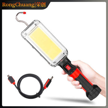 Cross-border new led hanging charging lamp with magnet portable USB charging portable lamp outdoor camping lamp