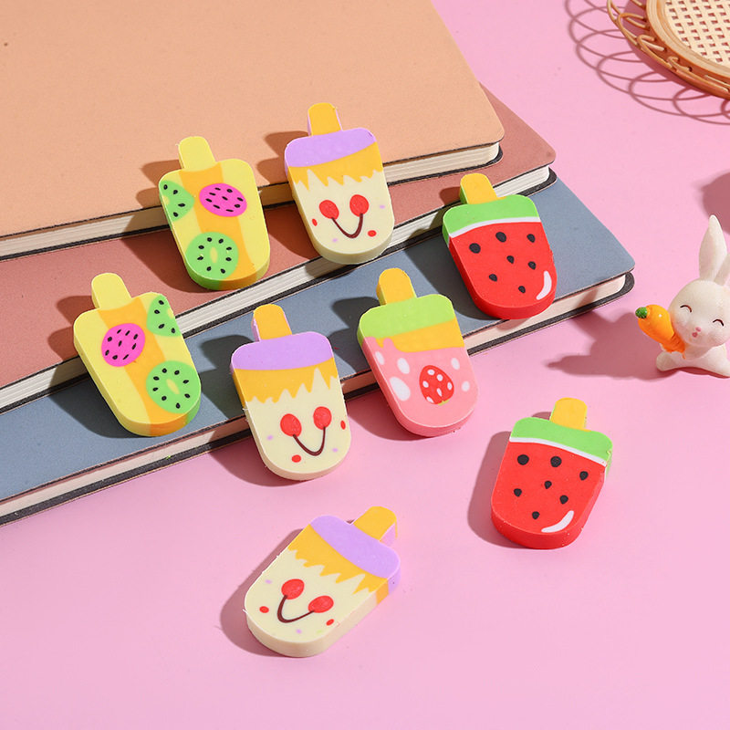 Popsicle Eraser Ice Cream Ice Cream Cute Creative Children's Stationery Prizes Gifts Wholesale Cross-Border Gift Prizes