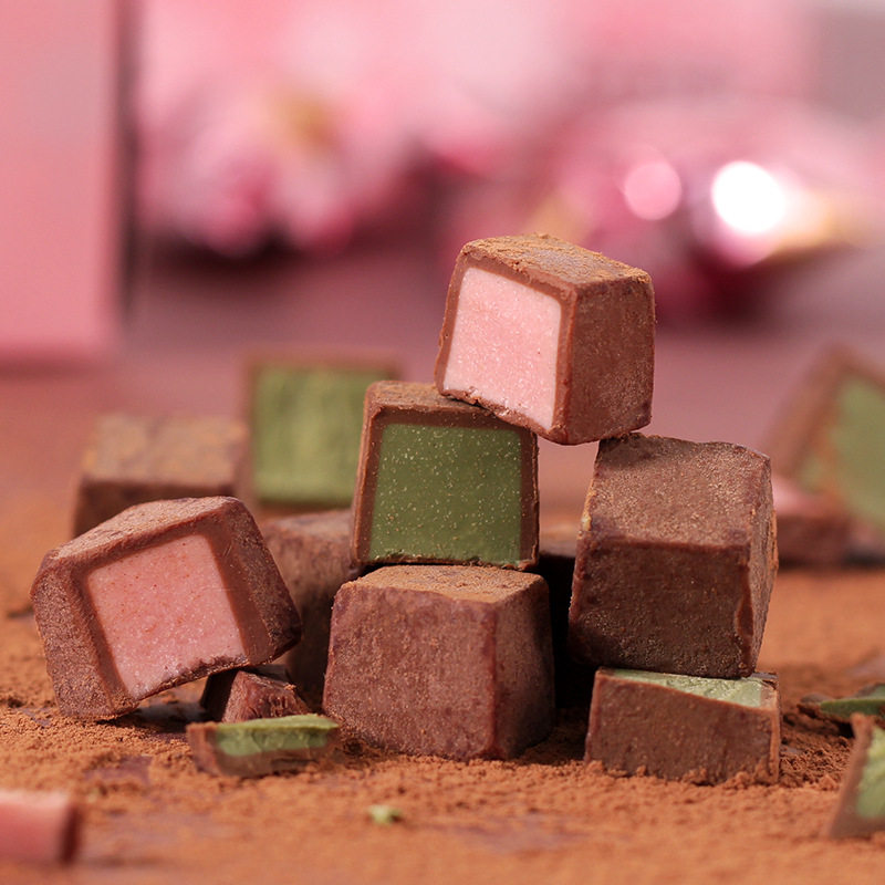 Meiji Snow Kiss Chocolate Matcha Strawberry Cocoa Hazelnut Almond Christmas Gift Snack Sandwich Chocolate