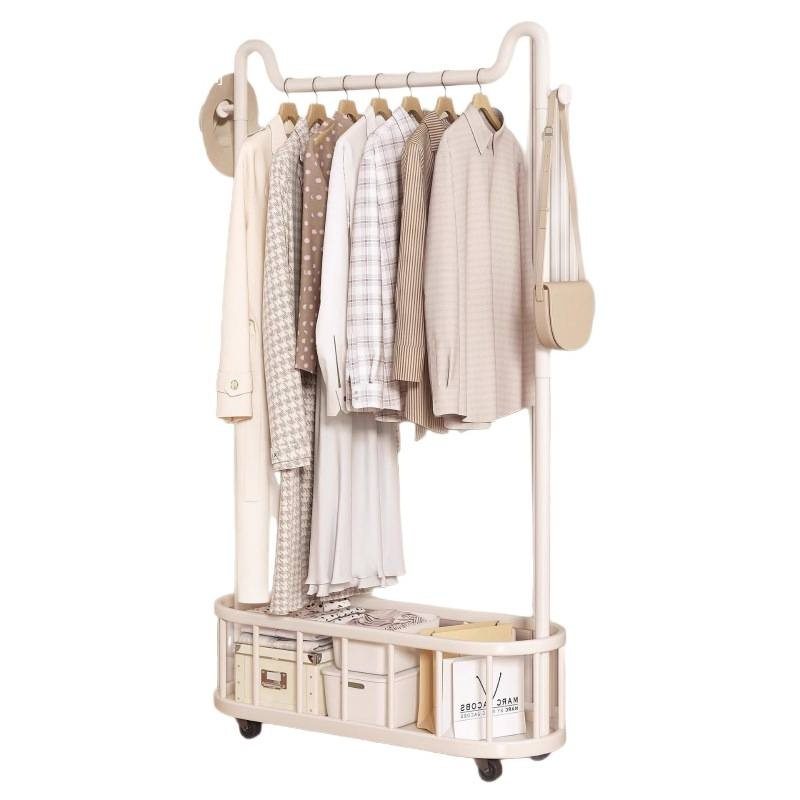 Clothes Rack, Bedroom Floor-Standing Coat Rack, Removable and Space-Saving, Entry-Level Storage Rack, Integrated Wall-Mounted Clothes Drying Artifact