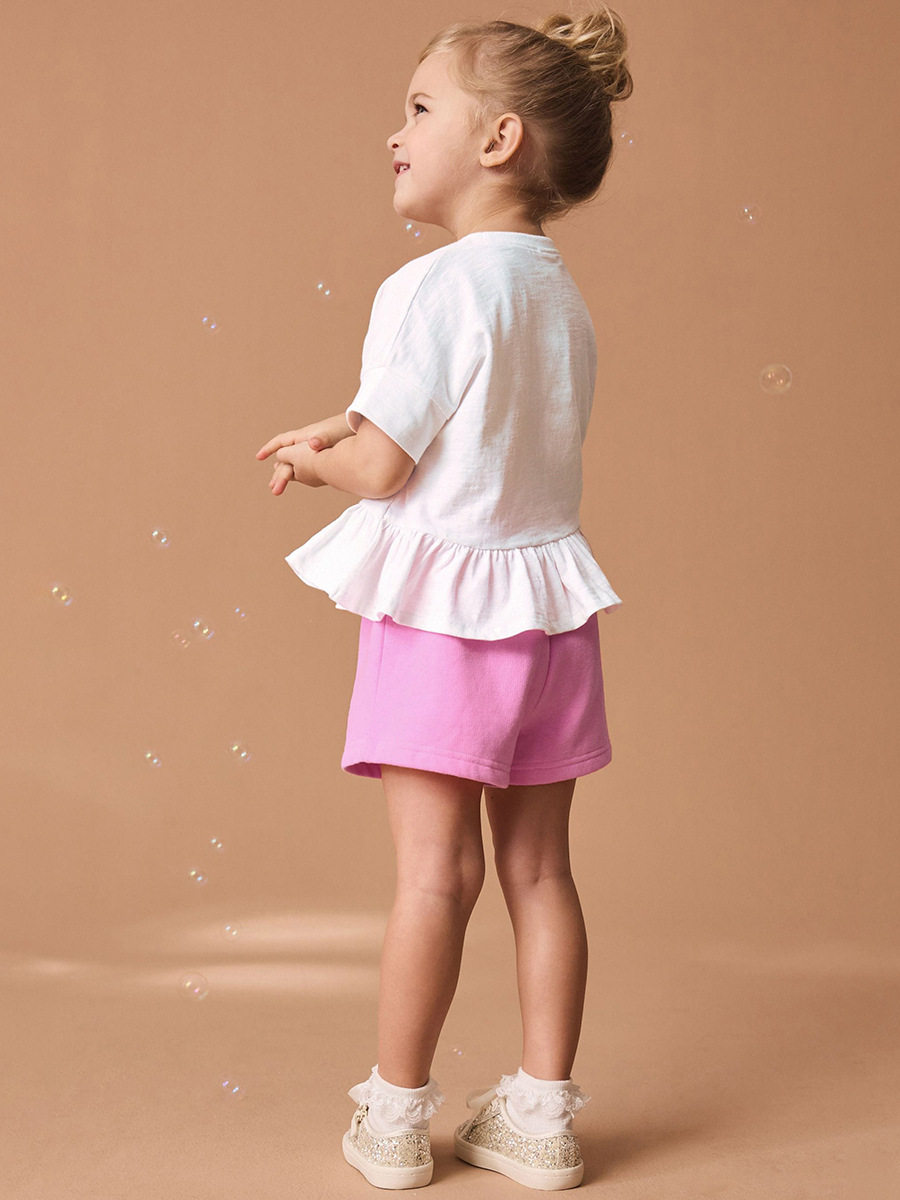 New Summer Girls' Set, Cute Rainbow Kids' Clothing, Cotton Girls' Set Wholesale
