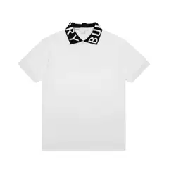 Versatile Summer New Style Bu Lapel Short-Sleeve T-Shirt Polo Shirt with Letter Jacquard, Affordable Cross-Border European Casual Wear