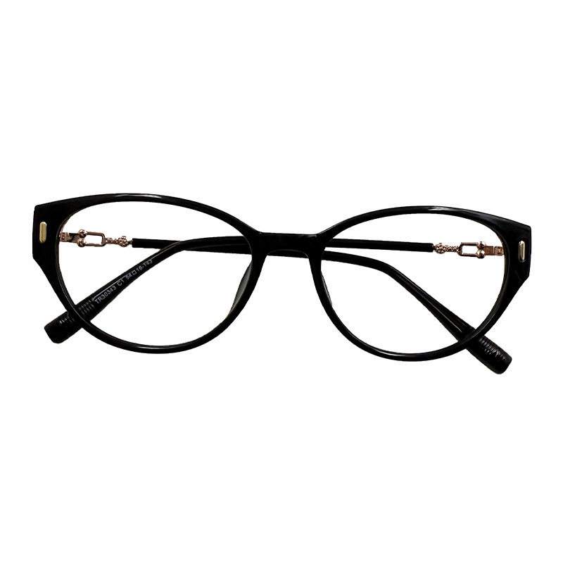 30343 New Stylish Trendy Flat Glasses Retro Cat Eye Anti Blue Light Glasses Stylish Ins High Definition Glasses Frame