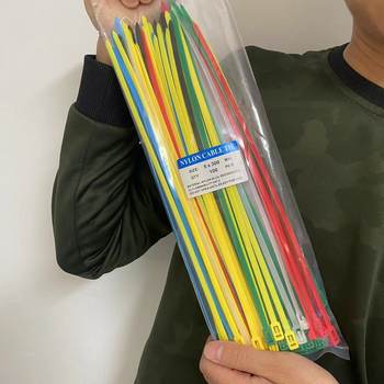Colorful Plastic Nylon Live Buckle Cable Ties, Large Quantity of Production and Wholesale Large Size 5*300 Extra Long 8*600 Industrial Cable Ties