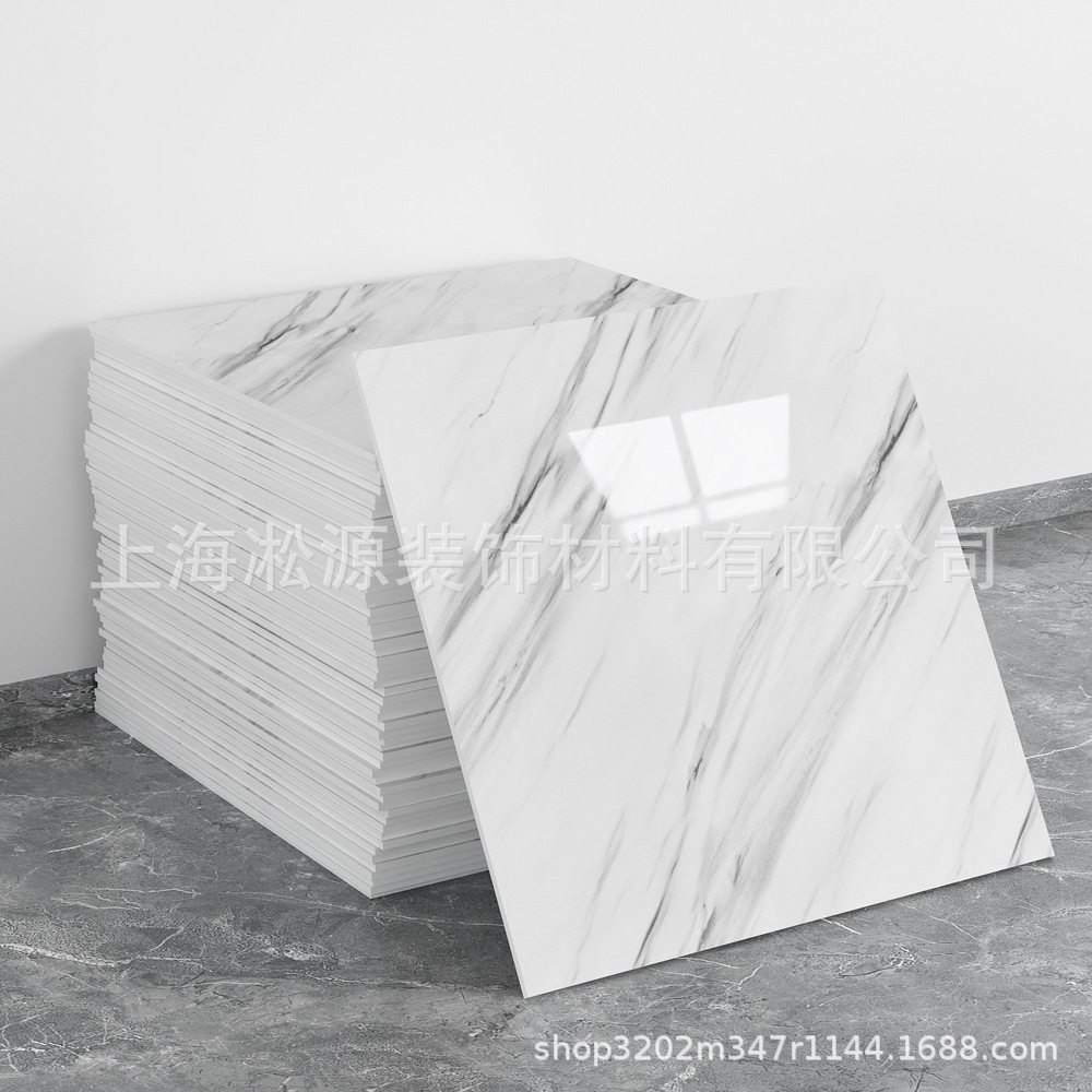 外贸跨境热销大理石仿瓷砖墙贴自粘防水防潮背景墙面装饰墙壁纸