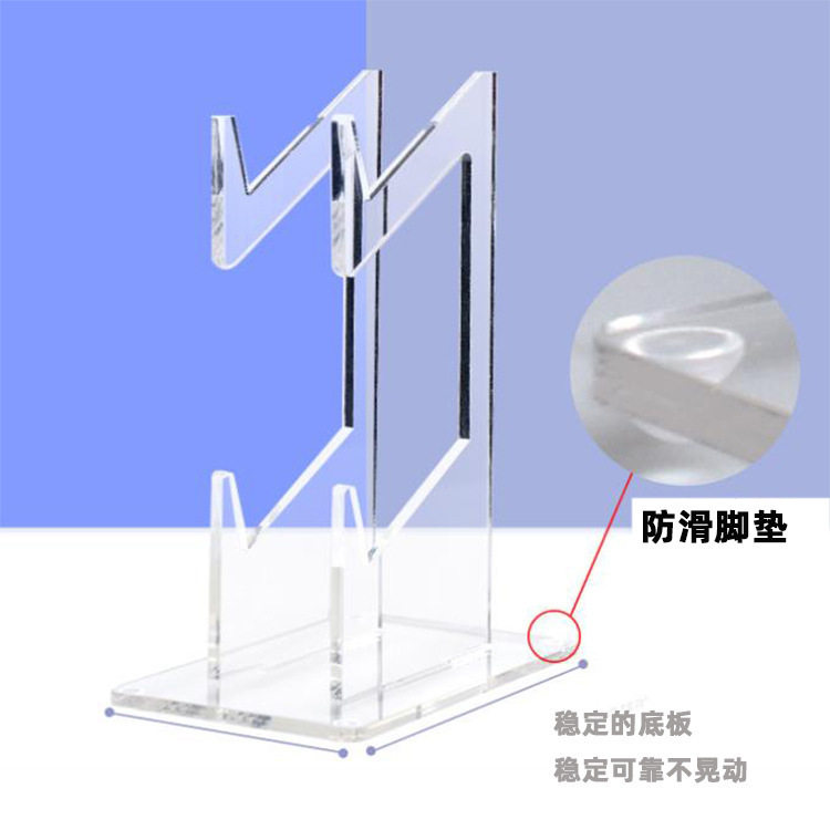 Transparent PS4 Acrylic Universal Gamepad Stand Creative Desktop Storage Double Handle Stand Display Stand