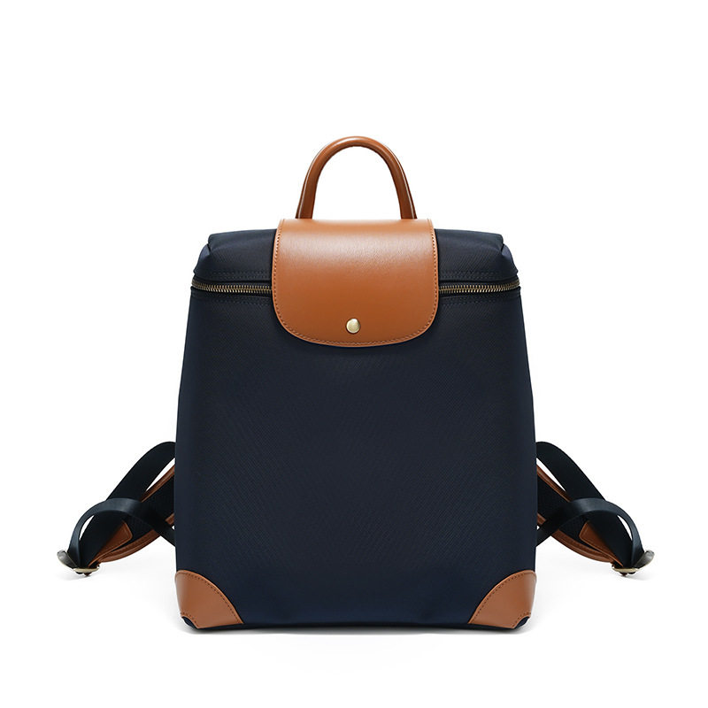 Balo Nữ Cao Cấp Phong Cách Âu Mỹ Chất Liệu Nylon Chống Thấm Nước, Đựng Laptop, Đi Làm, Du Lịch Màu Nâu