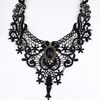 Gothic choker lace necklace women's necklace simple exaggerated black clavicle chain fake collar handmade jewelry