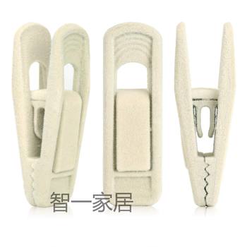 Flocking hanger clip non-slip plastic flocking clothes clip adult clothes clip seamless plastic clothes clip adjustable