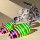 Игрушки для кошек, говорящие мыши, имитационный плюш, цветные перья, забавные кошки, мышата, товары для домашних животных, самодельные игрушки для кошек mini 30