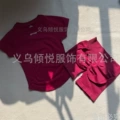 Short sleeve shorts suit