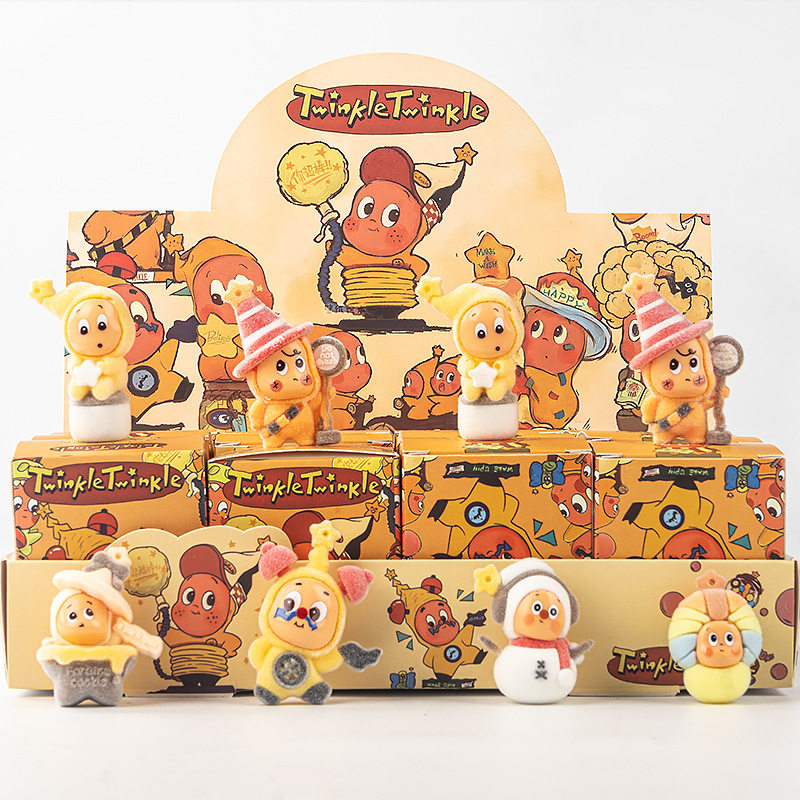 Trendy Star Plush Ornaments, Labubu Bubble Mart Children's Toys Wholesale Dolls, Stall Blind Bags, Blind Boxes