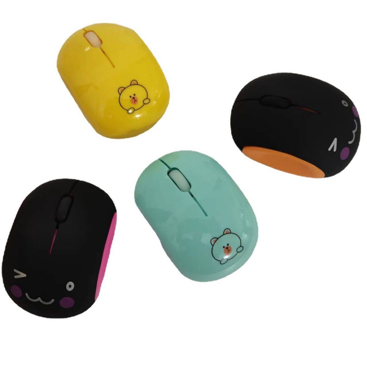 Wireless Mouse Gift Mouse Mute Rechargeable Cute Cartoon Desktop Laptop Universal