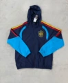 2526 spanish royal blue hooded windbreaker