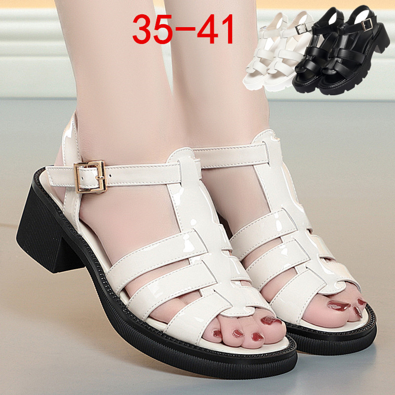 (Mới) Mã L3115 Giá 830K: Giày Dép Sandal Nữ Yatdho Gót Vuông Trung Niên Ma Sát Chống Trượt Đế Cao Giày Dép Nữ Chất Liệu Da Bò G03 Sản Phẩm Mới, (Miễn Phí Vận Chuyển Toàn Quốc).