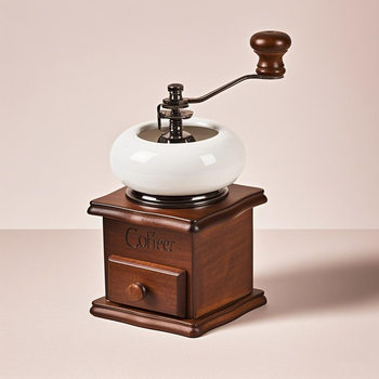 Bean grinder coffee bean hand grinder grinder household manual bean grinder retro log flour mill