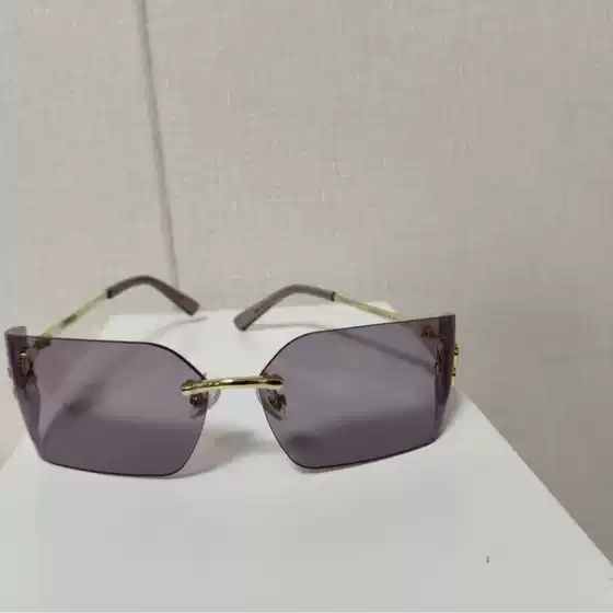 New Rimless Sunglasses 54Y Star Style Fashionable Retro Style Small Face Sunglasses