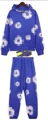 Royal blue suit (white garland)
