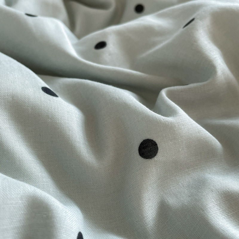 Class a cotton aerobic cotton double-layer yarn four-piece set mother and infant grade soft waxy small fresh printing three-piece set