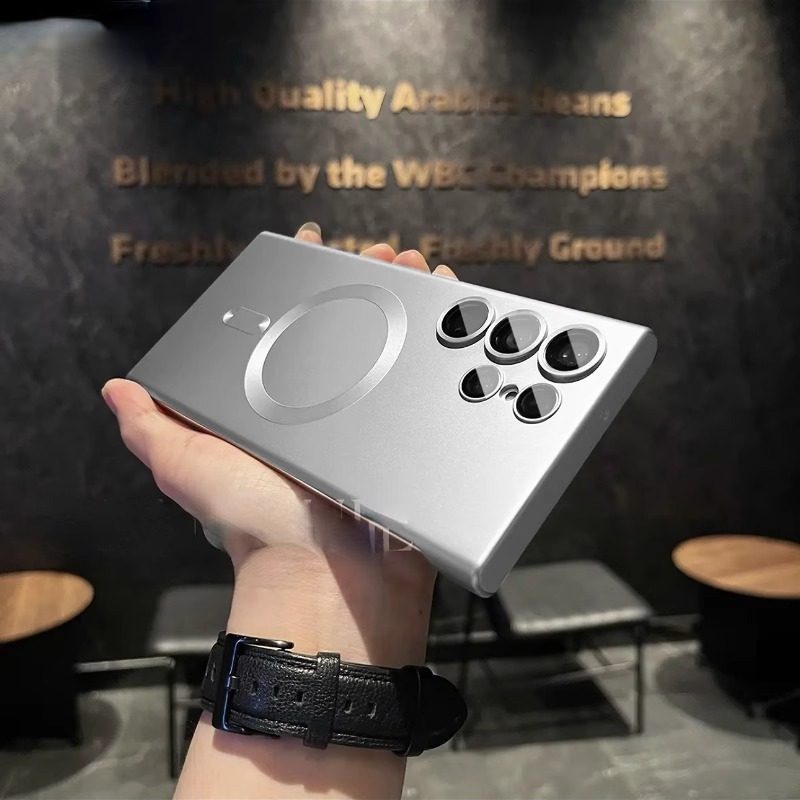 Frosted No Frame for Samsung s25ultra Phone Case New GalaxyS24ultra Magnetic Protective Cover