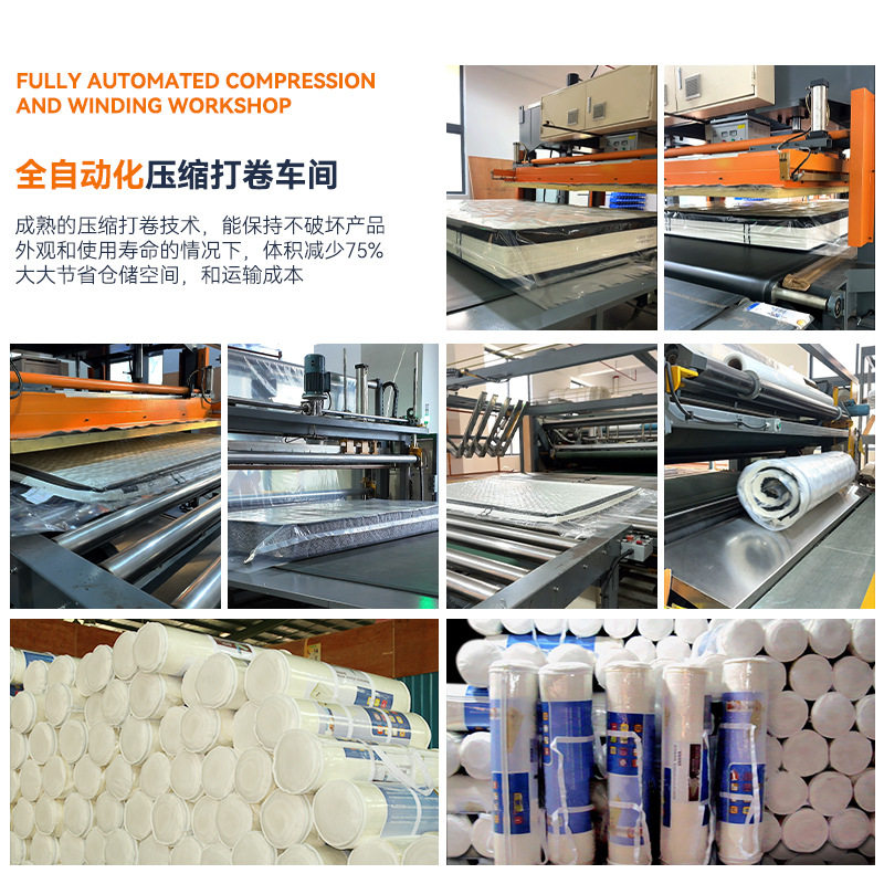 Lanbeisi Silent Independent Spring Latex Mattress Soft and Hard Dual-Use Five-Star Hotel B&B Simmons Mattress