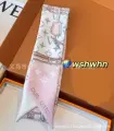 L pointed corner pink ribbon