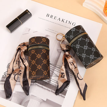 European and American pattern coin purse 2024 new compact bag pendant earphone bag mouth red envelope mini key chain bag