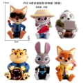 6 styles of zootopia sitting figures (bagged)