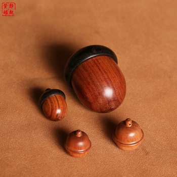 Acorn Pine Pendant Safflower Pear Hazelnut Red Treasure Bell Fragrant Unscrew DIY Accessories Keychain Car Hanging Accessories