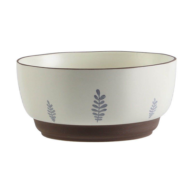 Bowl Japanese-style Ceramic Tableware Plate Wholesale Dish Underglaze Color Household Rice Bowl Dish Plate Set Dinner Plate Fish Plate