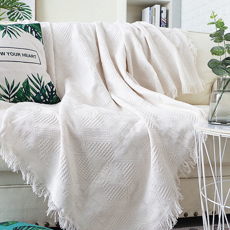 Sofa Towel Cover American Pastoral Full Cover Universal French Sofa Cushion Cover Blanket Cotton Pure Four-Season Universal