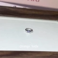 Purple oval zircon earrings single