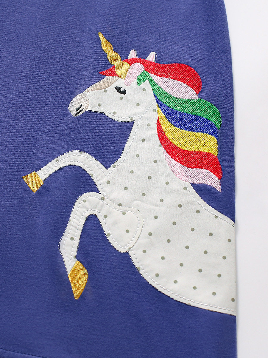 [Style] Girls' Short-sleeve Dress, Summer Toddler & Kids' Skirt, Baby Cartoon Princess Dress